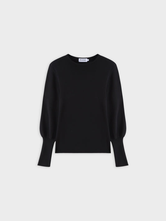 The Pretty Spot™ The Blacklist Sweater – High Cuff Minimalist Knit | The Pretty Spot