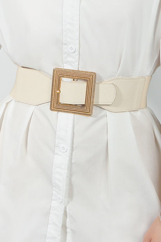 The Pretty Spot™ PU Leather Wide Buckle Belt | The Pretty Spot